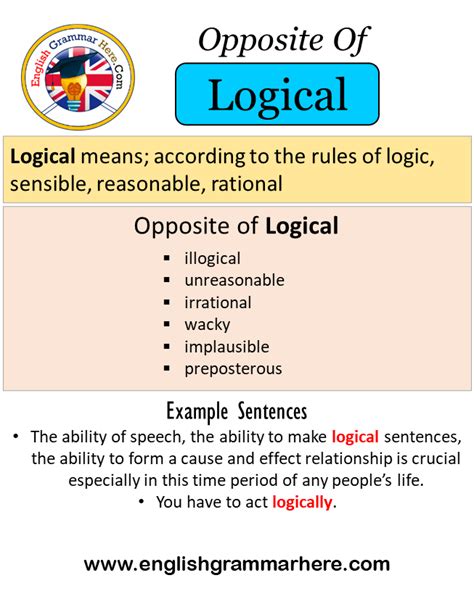Opposite Of Logical