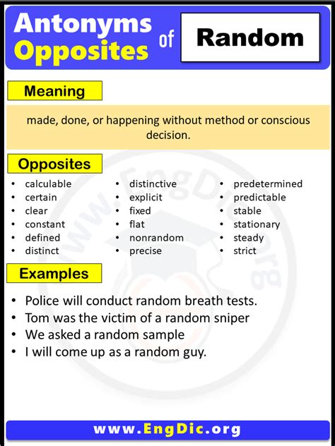 Opposite Of Random