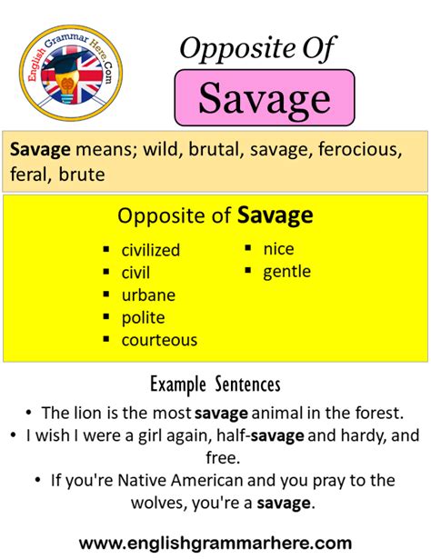 Opposite Of Savage