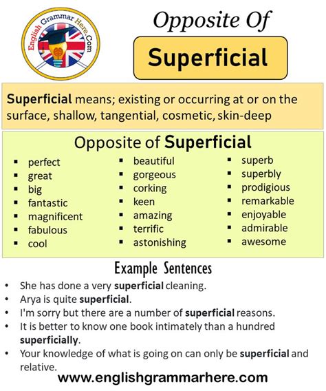 Opposite Of Superficial