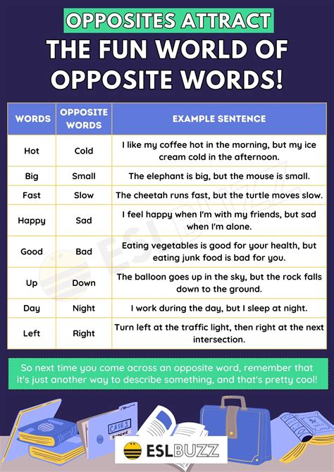 Opposite Words Expand Your Vocabulary With These Simple Sentences With Opposite Words - Sentences With Opposite Words