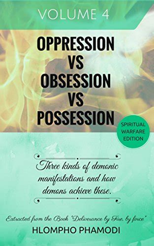 Oppression Vs Obsession Vs Possession Vol 4 8 Thr