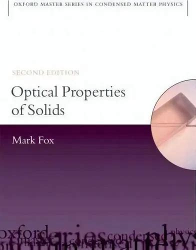 Optical Properties Of Solids Mark Solution