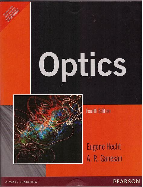Read Online Optics 4Th Edition 4Th Edition By Eugene Hecht Textbook 