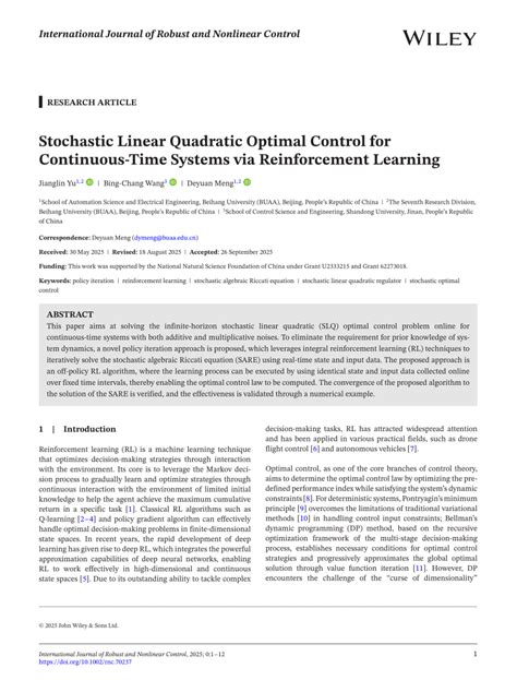Optimal Control Continuous Linear System