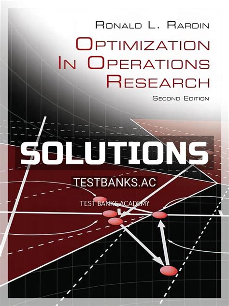 Download Optimization In Operations Research Rardin Solution Manual 