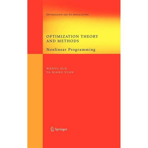Full Download Optimization Theory And Methods Nonlinear Programming 1St Edition 