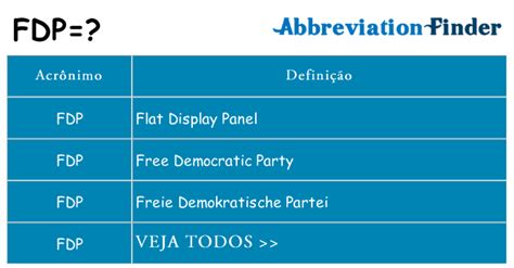 Oq Significa Fdp