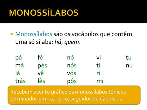 O'que é Monossilaba