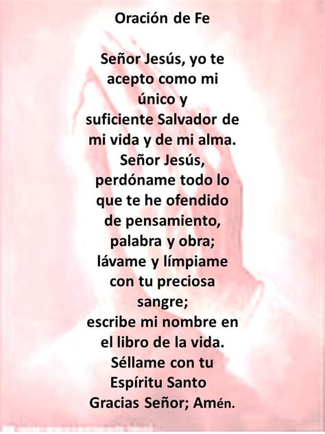 Oracion De Fe