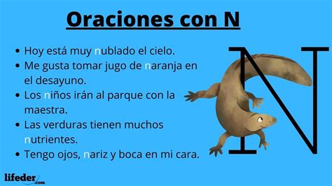 Oraciones Con N