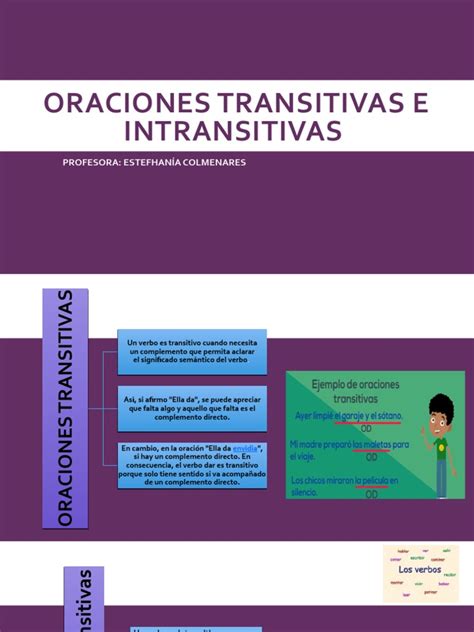 oraciones transitivas e intransitivas pdf