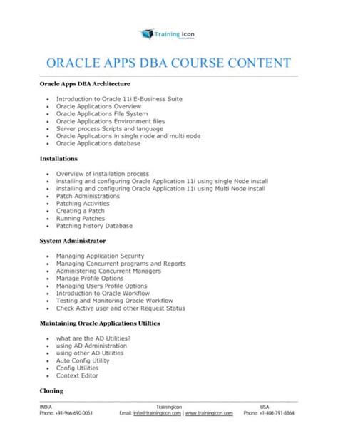 Oracle Apps Dba Notes