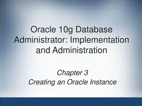 Oracle Database 10g Database Administrator Ocp Certification Exam Preparation Course In A Book For Passing The Oracle Database 10g Database On Your First Try Certification Study Guide