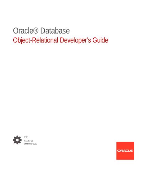 Oracle Database Object Relational Developer Guide 11g Release