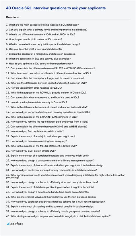 Oracle Interview Questions