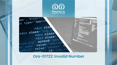 Oracle Sql Ora 01722 Invalid Number