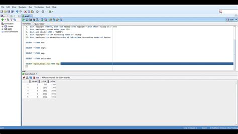 Oracle Sql Scott Tiger Exercises