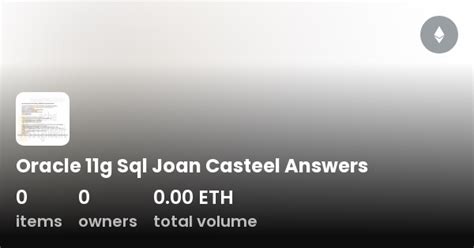 Read Oracle 11G Joan Casteel Answers 