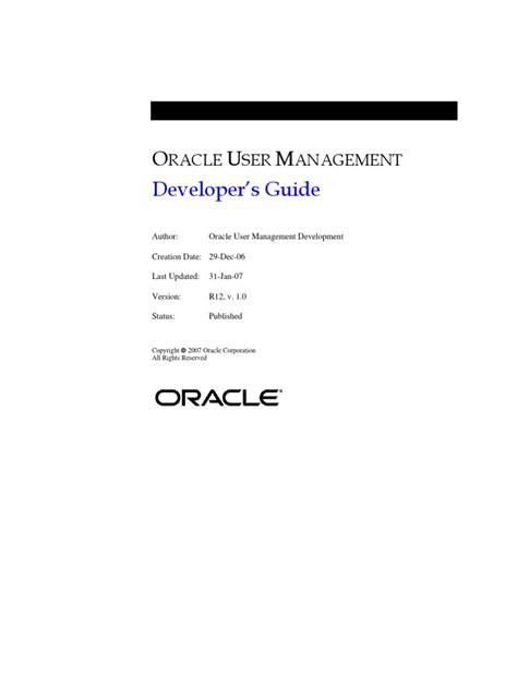 Read Online Oracle Application Developer User Guide R12 