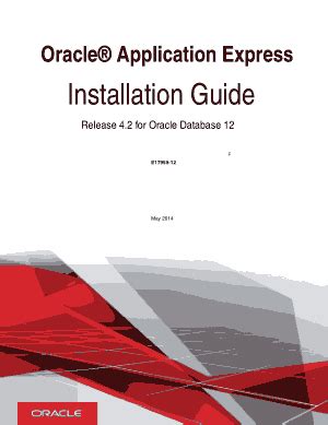 Read Oracle Application Express 42 Installation Guide 