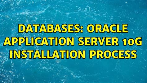 Download Oracle Application Server 10G Installation Guide Step By 