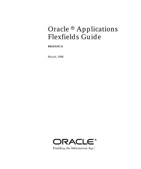 Read Oracle Applications Flexfields Guide 