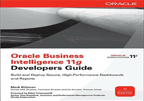 Read Oracle Business Intelligence 11G Developers Guide Free Download 