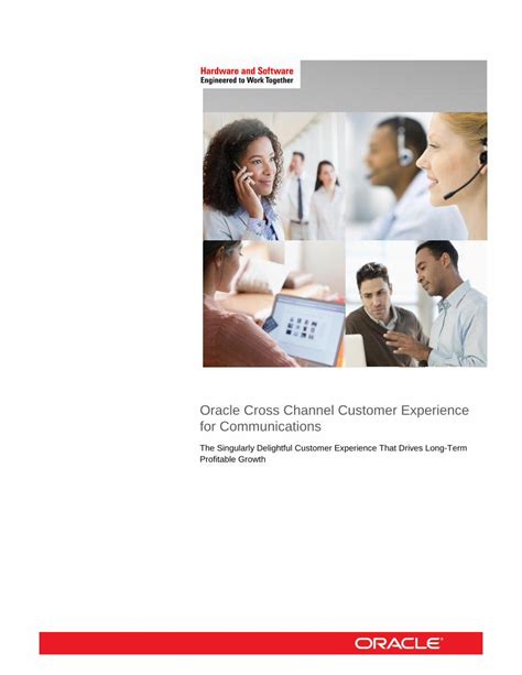 Read Oracle Cross Channel Customer Experience For 