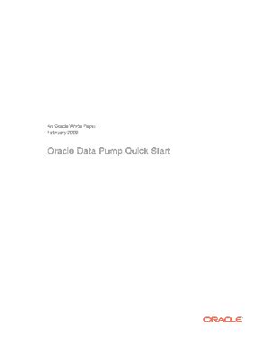 Download Oracle Data Pump Quick Start 