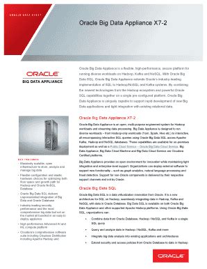 Download Oracle Data Sheet Oracle Big Data Appliance X7 2 