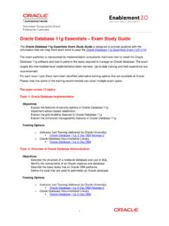 Read Oracle Database 11G Essentials Exam Study Guide 