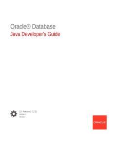 Read Online Oracle Database Javadevelopers Guide 