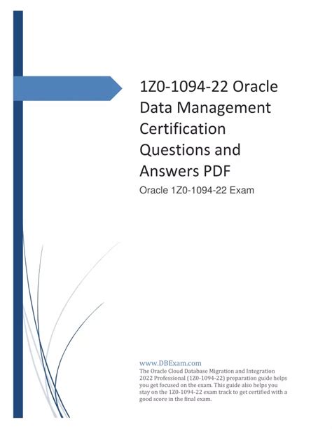 Read Online Oracle Dba Certification Questions And Answers Pdf 