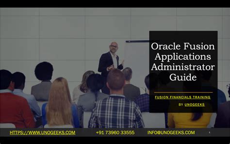 Read Oracle Fusion Application Administrator Guide 
