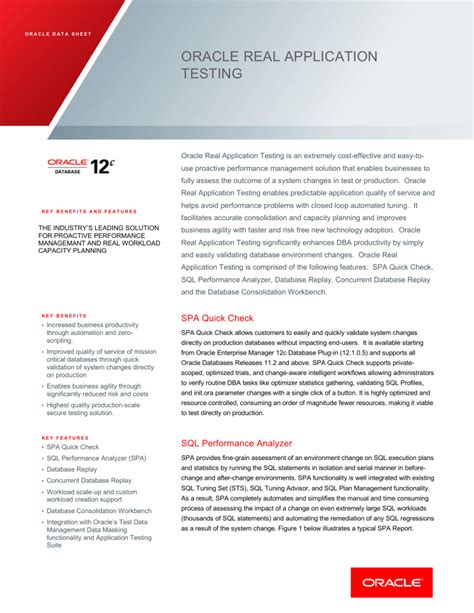 Download Oracle Real Application Testing Documentation 