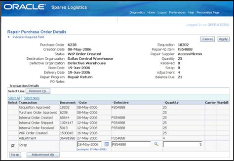 Read Online Oracle Spares Management User Guide 