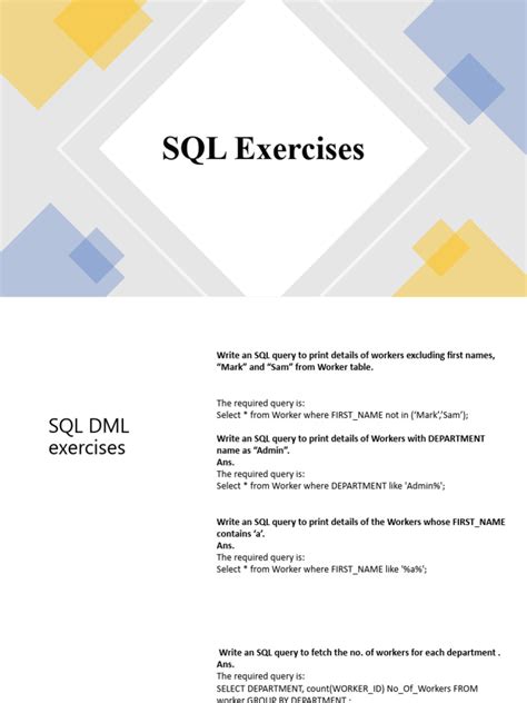 Read Oracle Sql Lab Exercises Shahz 