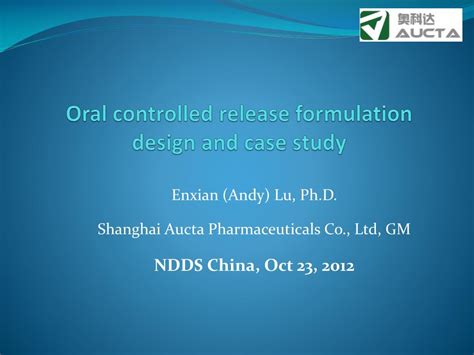 Oral Controlled Release Formulation Design And Drug Delivery Theory To Practice