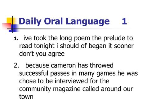 Oral Language For Daily Use Grade 6 Scribd Daily Oral Language 6th Grade - Daily Oral Language 6th Grade