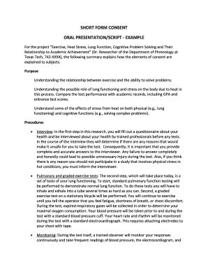 oral presentation script