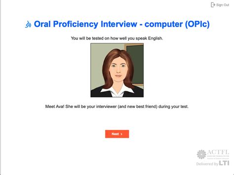Oral Proficiency Interview By Computer Opic