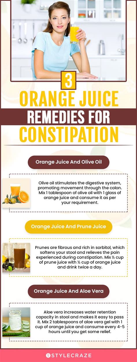 orange is good for constipation
