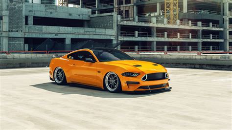 Orange Mustang 5k 2 Wallpapers   Ford Mustang Wallpaper 4k Orange Cars Custom Tuning - Orange Mustang 5k 2 Wallpapers
