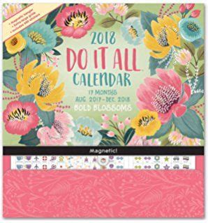 Read Orange Circle Studio 17 Month 2018 Do It All Magnetic Wall Calendar Secret Garden 