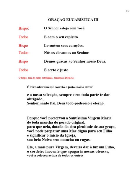Oração Eucaristica 3