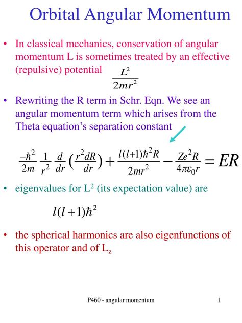 Orbital Angular Momentum Formula