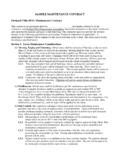 orchard villa hoa sample maintenance contract 1