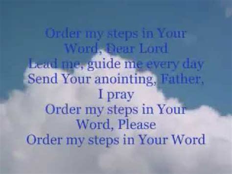 Order My Steps Lyrics
