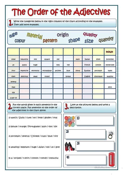 Order Of Adjectives Worksheet Special Adjectives Worksheet 6th Grade - Special Adjectives Worksheet 6th Grade